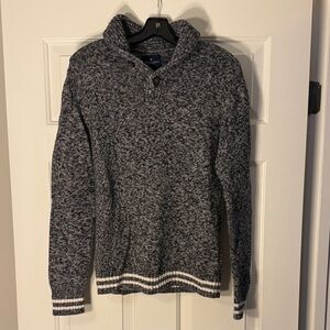 American Eagle Outfitters Small Men's Gray Sweater with Button Collar